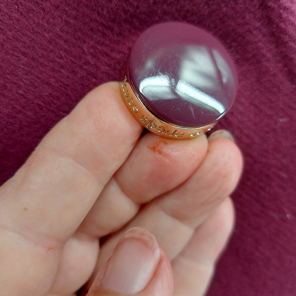 Kate Spade Wool Coat Size 6 purple fur collar coat Seen on Riverdale - Picture 7 of 9